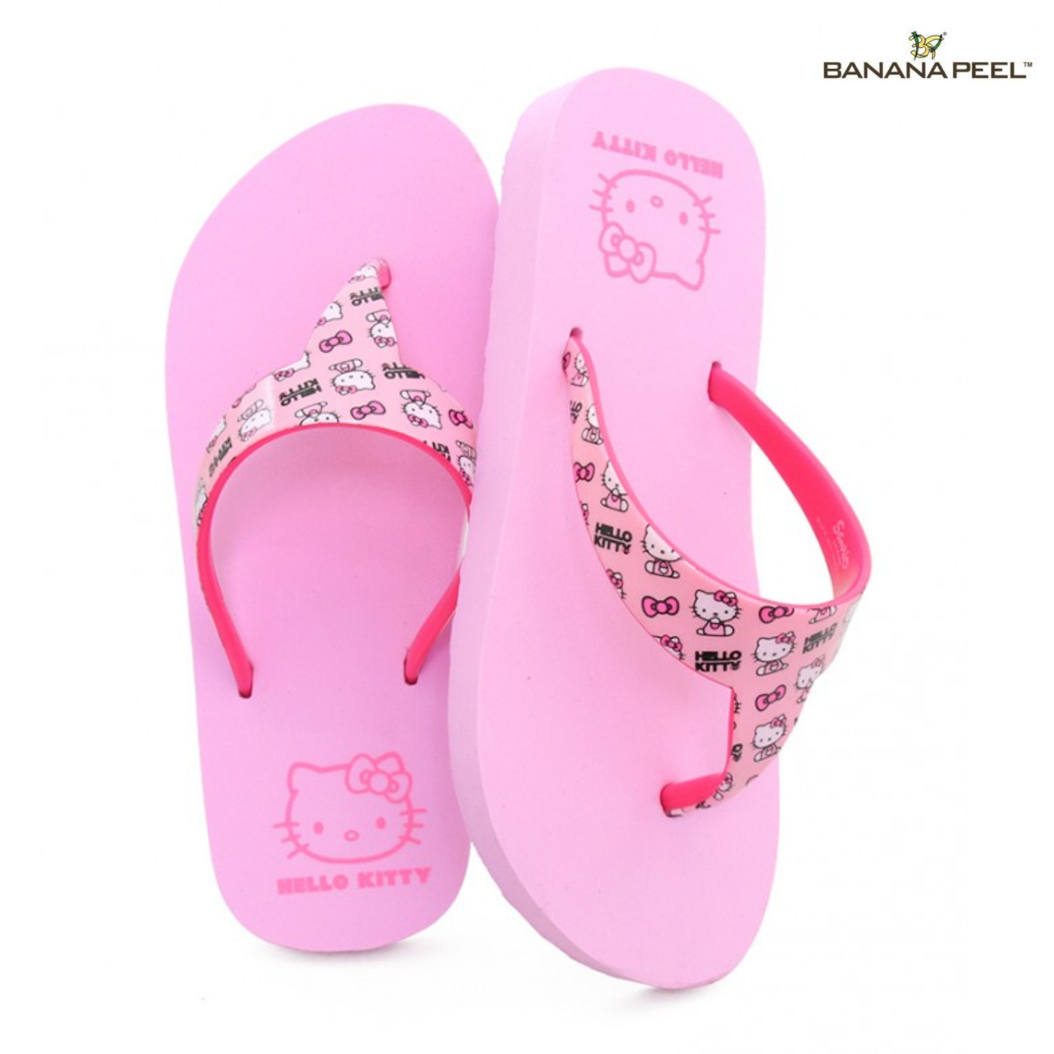 banana peel hello kitty slippers