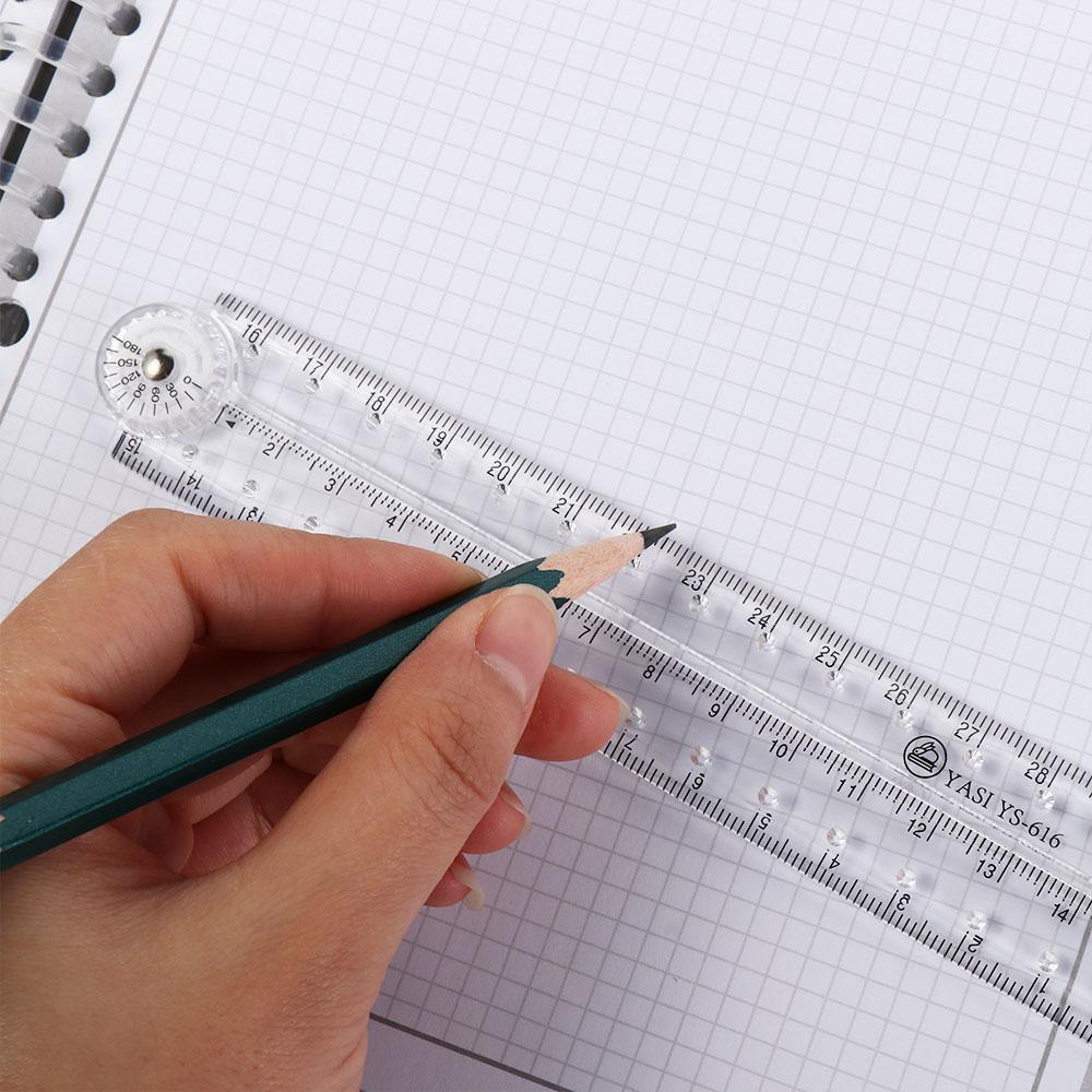Measuring Tools School Ruler Flexible Acrylic Student Stationery Designer Artist Measuring Tools ...