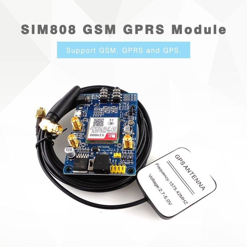 TOP SIM808 Module GSM GPRS GPS Development Board IPX SMA with Aerial STM32 51MCU