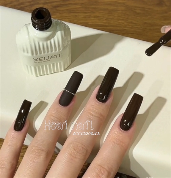 Sơn gel hot màu nâu đen Xeijayi