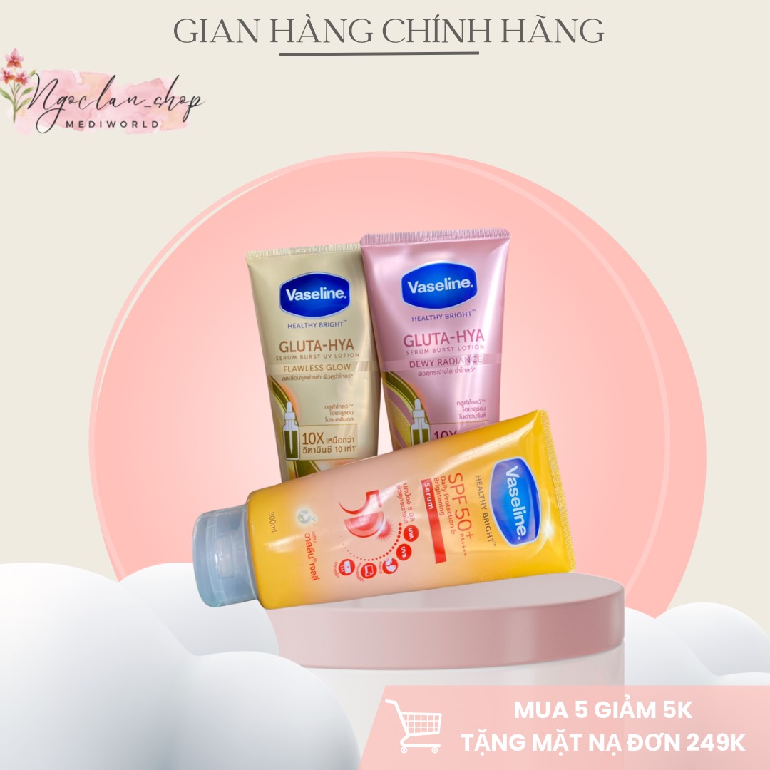 Dưỡng thể trắng da Vaseline 10x, 50x Thái Lan