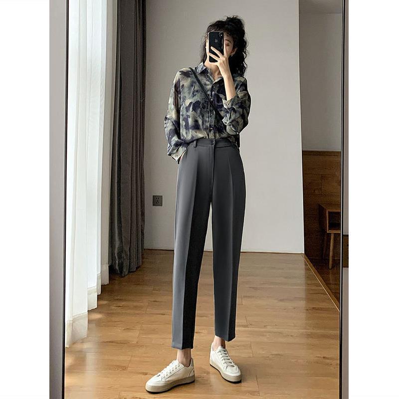 Wide leg pants for girls women Korean style cute love high waist sports  casual trousers