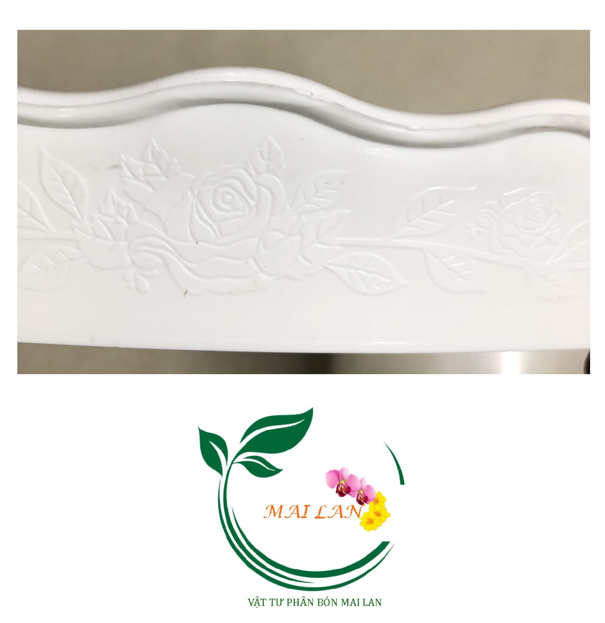 Đĩa lót chậu tròn khía Phi 42cm - #056C#