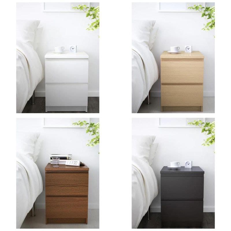 [INSTALLATION SERVICE PROVIDED] IKEA Malm Chest of 2 3 4 6 Two Three Four Six Drawers White Oak