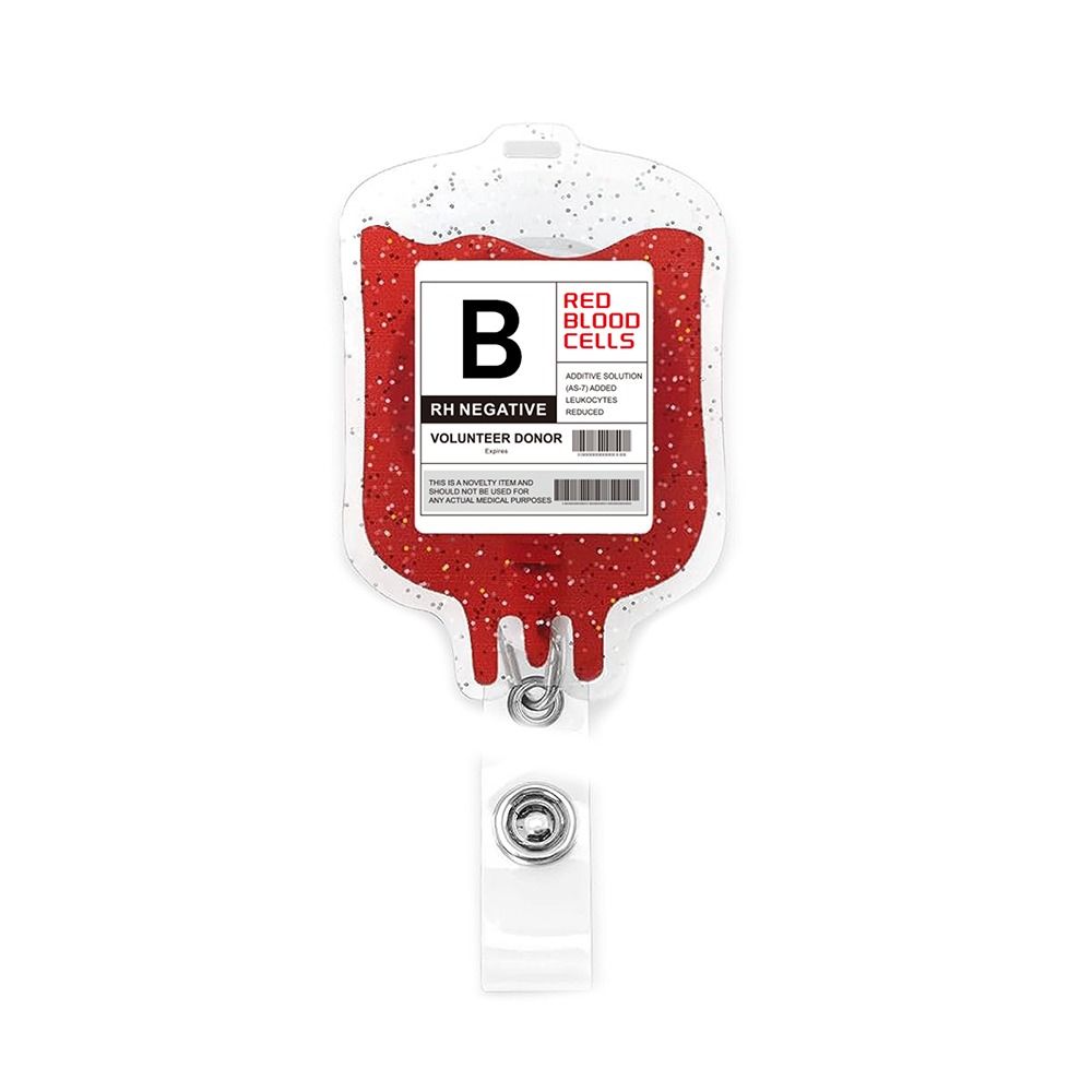 OKDEALS Lanyard ID Badge Reels Alligator Clip Blood Bag Badge
