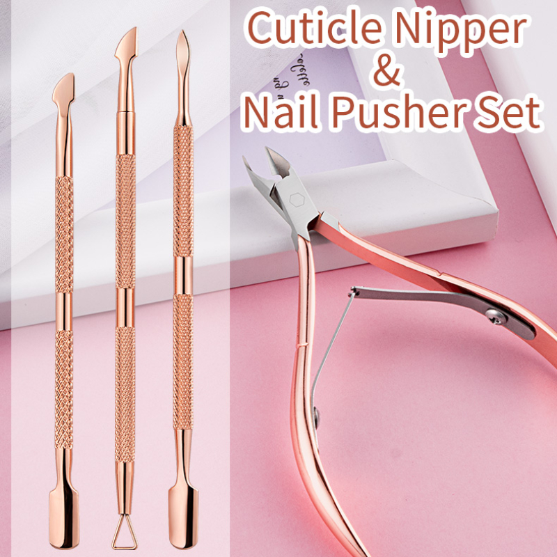 Mudder Tip Nail Clipper False Nail Clipper Cuticle Trimmer Nipper with  Acrylic Nail Tips Clipper Cuticle Pusher Scraper Stainless Steel Cuticle  Remover Manicure Tools Set for Salon Home Nail Art : Amazon.in: