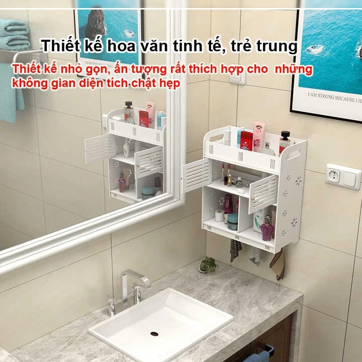 [HCM]Tủ treo nhà tắm 3 tầng NK05