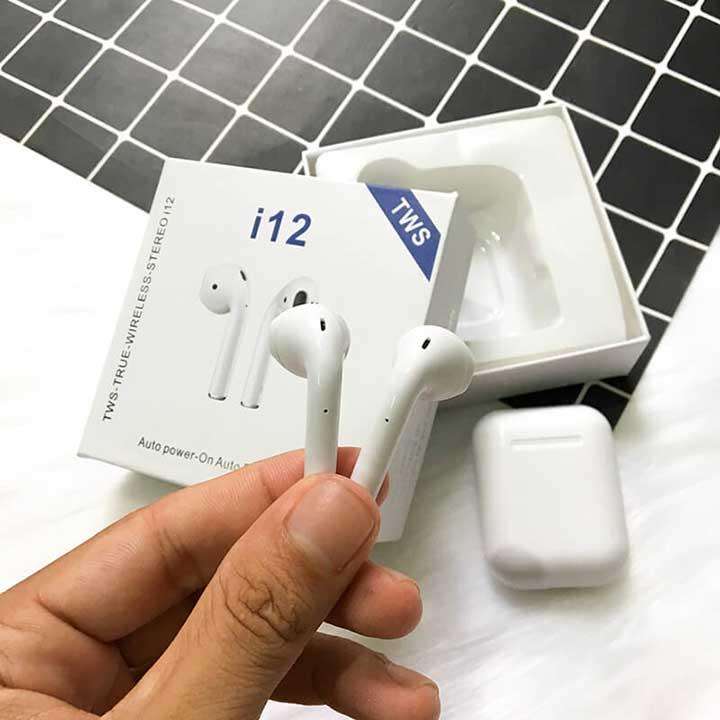 Tai nghe bluetooth i12 TWS cảm biến vân tay