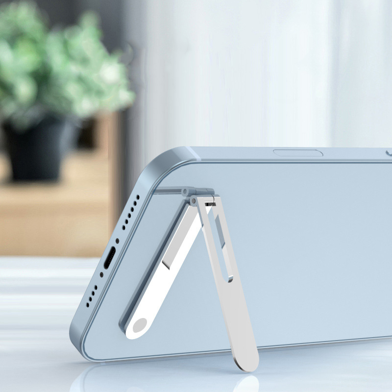 Giá Đỡ Điện Thoại Bằng Kim Loại Tàng Hình Chân Đế Giá Đỡ Máy Tính Bảng Để Bàn Gấp Gọn Mini Tương Thích Với IPhone Samsung Vivo Oppo Xiaomi Ổ Cắm Từ Tính Siêu Mỏng