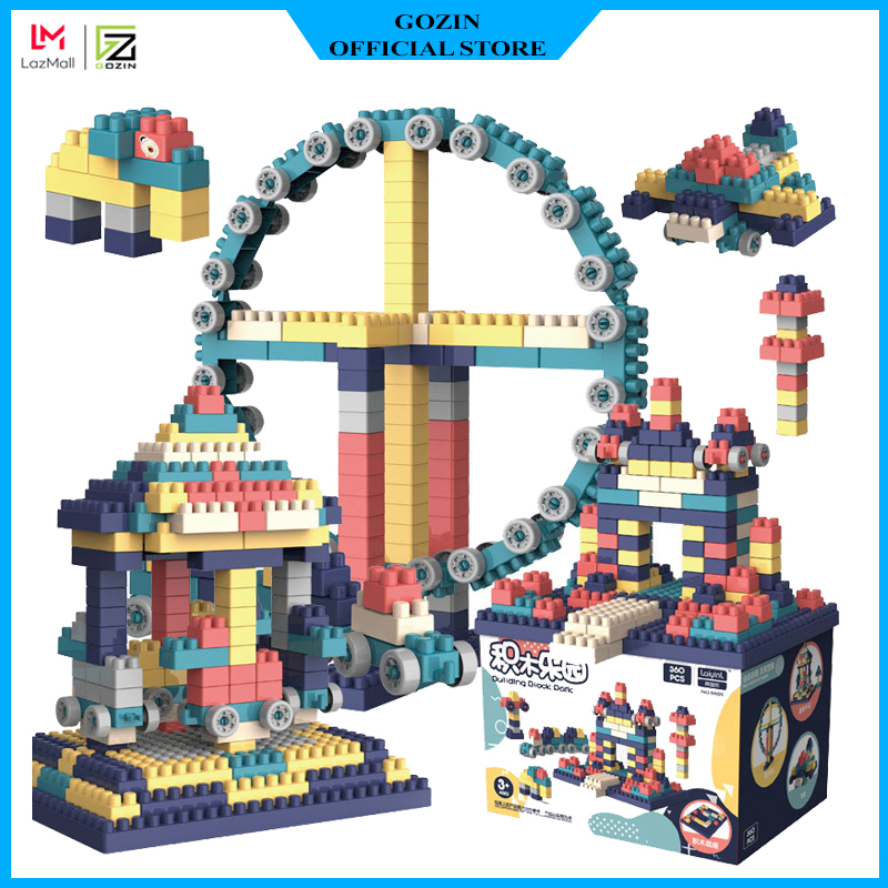 Bộ Xếp Hình Lego Cho Bé 520 Chi Tiết Gozin Giúp Bé Thoải Mái Tư Duy Sáng Tạo – Hàng Chính Hãng