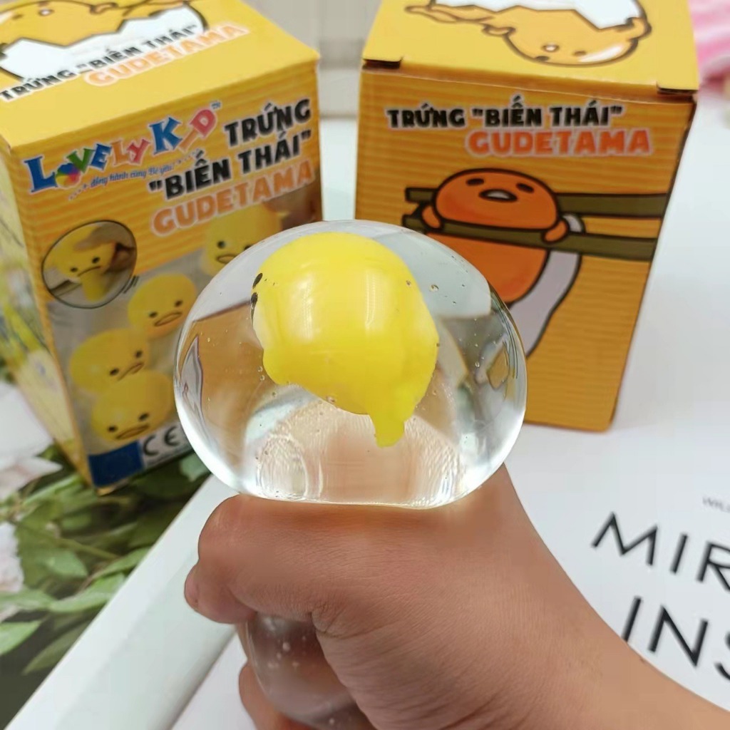 Đồ Chơi Trứng Lười Gudetama | Trứng Bóng Bóp
