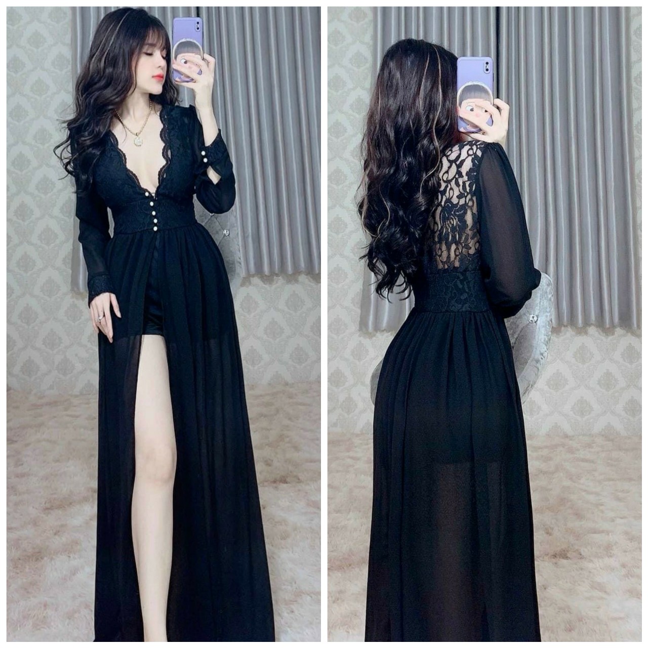 Jum Maxi Ren Tay Dài