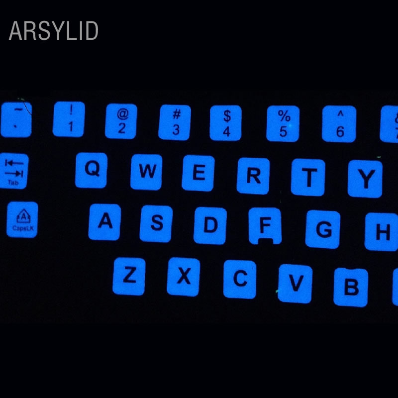 【UrbanNomad】English nightlight keyboard sticker, English language ...