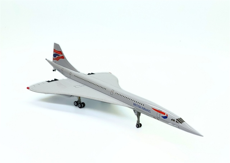Mô hình máy bay Concorde tỷ lệ 1:200 Kim loại