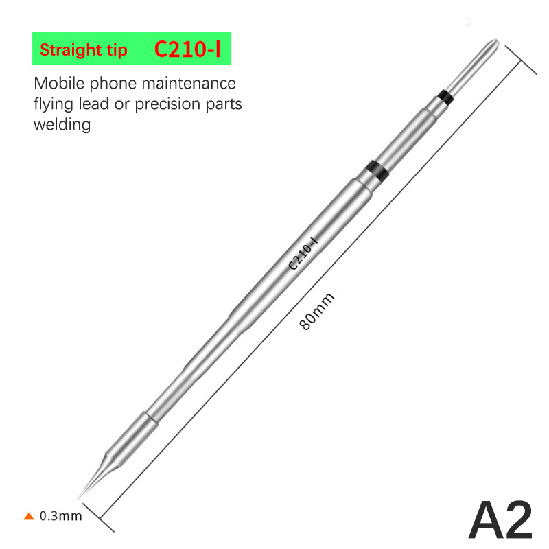 Uni chất lượng cao siêu tốt c210 c245 hàn tip t26 hàn trạm t210 tích hợp sưởi ấm core t26 s21 thẳng chỉ uốn cong