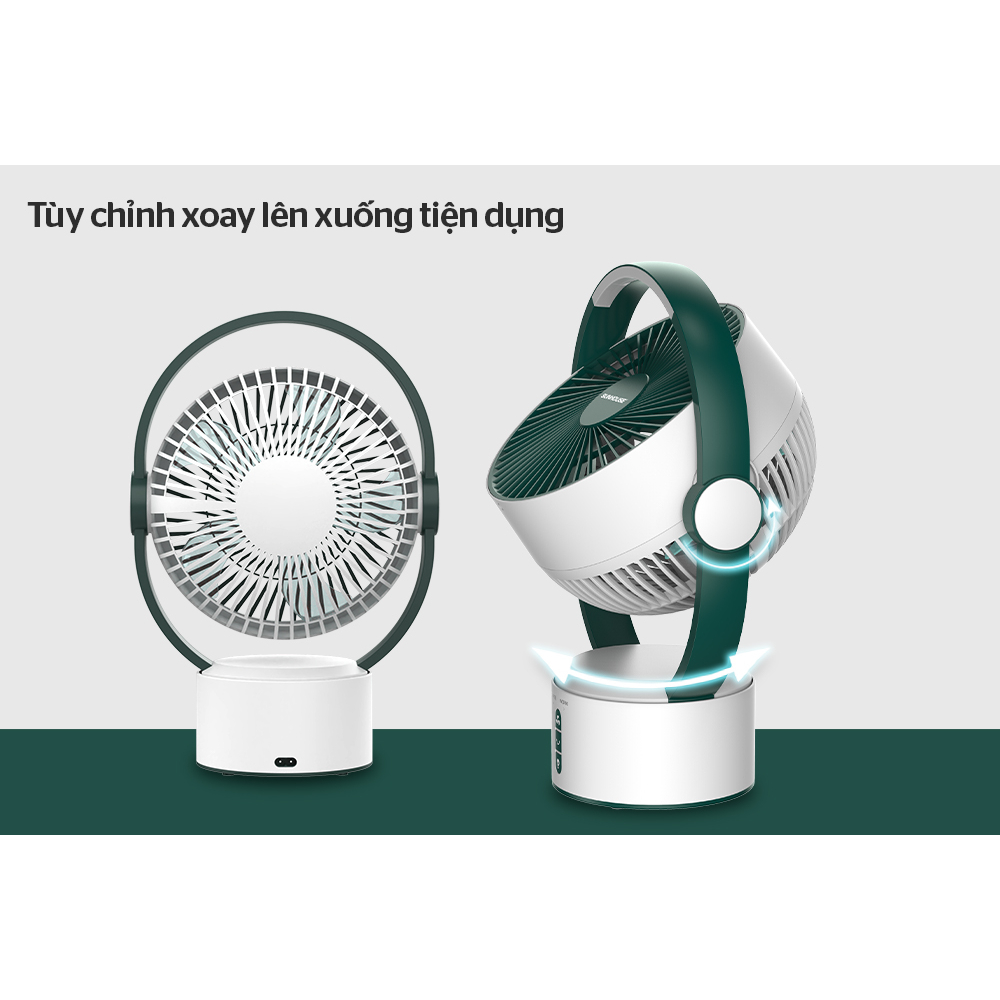 Quạt sạc tích điện SUNHOUSE SHD7116