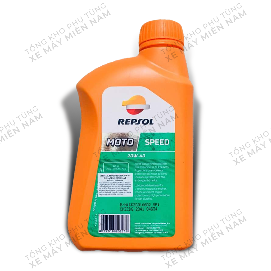 Nhớt Repsol 20W40 Moto Speed 4T 800ml [CHÍNH HÃNG]