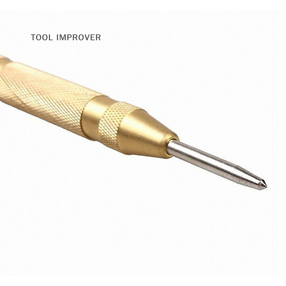 TOOL IMPROVER 5 Inch Automatic Center Pin Punch Spring Loaded Mark Starting Holes Tools