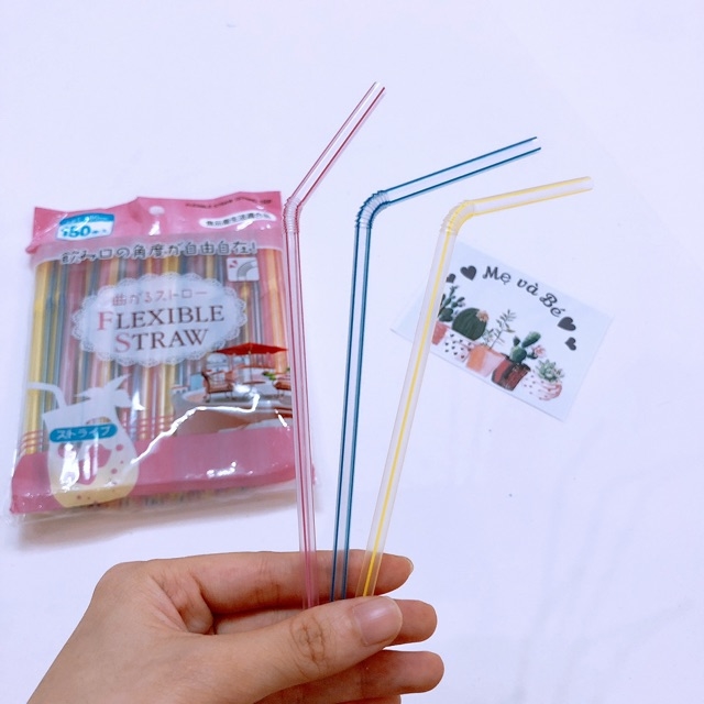 Set 150 ống hút an toàn cho bé Hàng Nhật