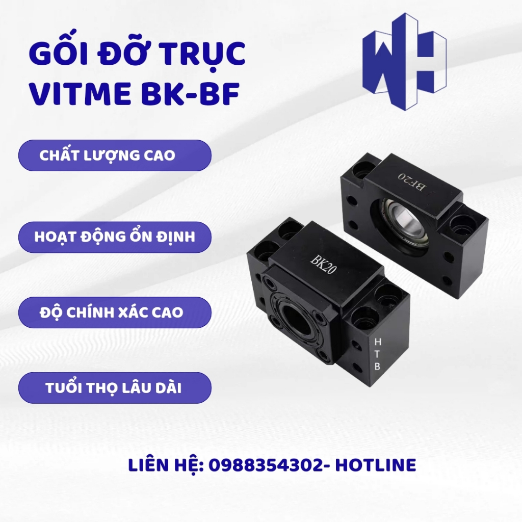 Gối đỡ trục vitme bk-bf