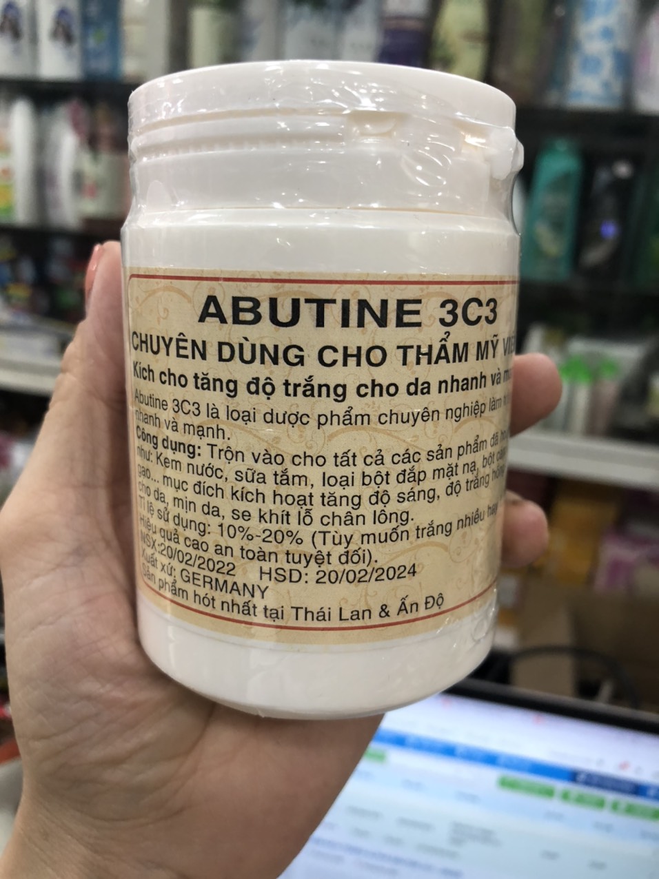 Kem Kích Trắng Abutine 3C3
