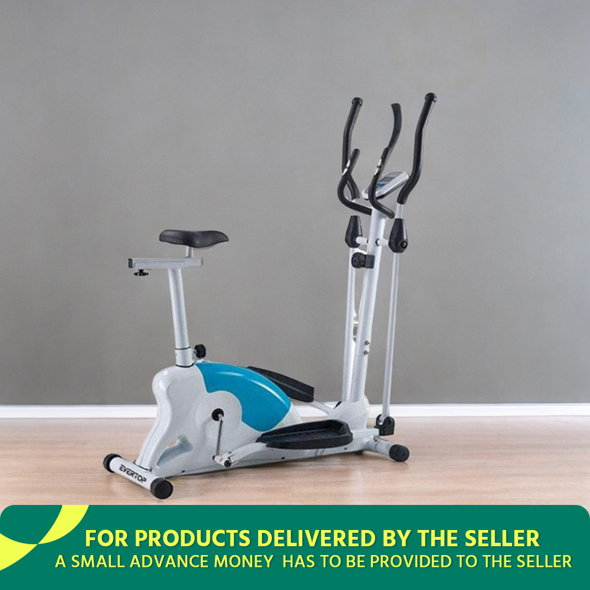 EFIT 350EA Magnetic Cross Trainer Exercise Bike – 40kg White