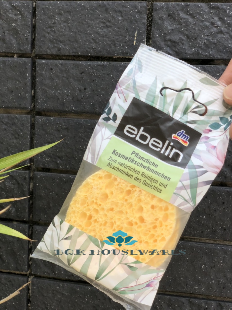 [HCM]Bọt biển rửa mặt Ebelin gồm 2 miếng Kháng khuẩn của Đức (GIAO MÀU NGẪU NHIÊN)
