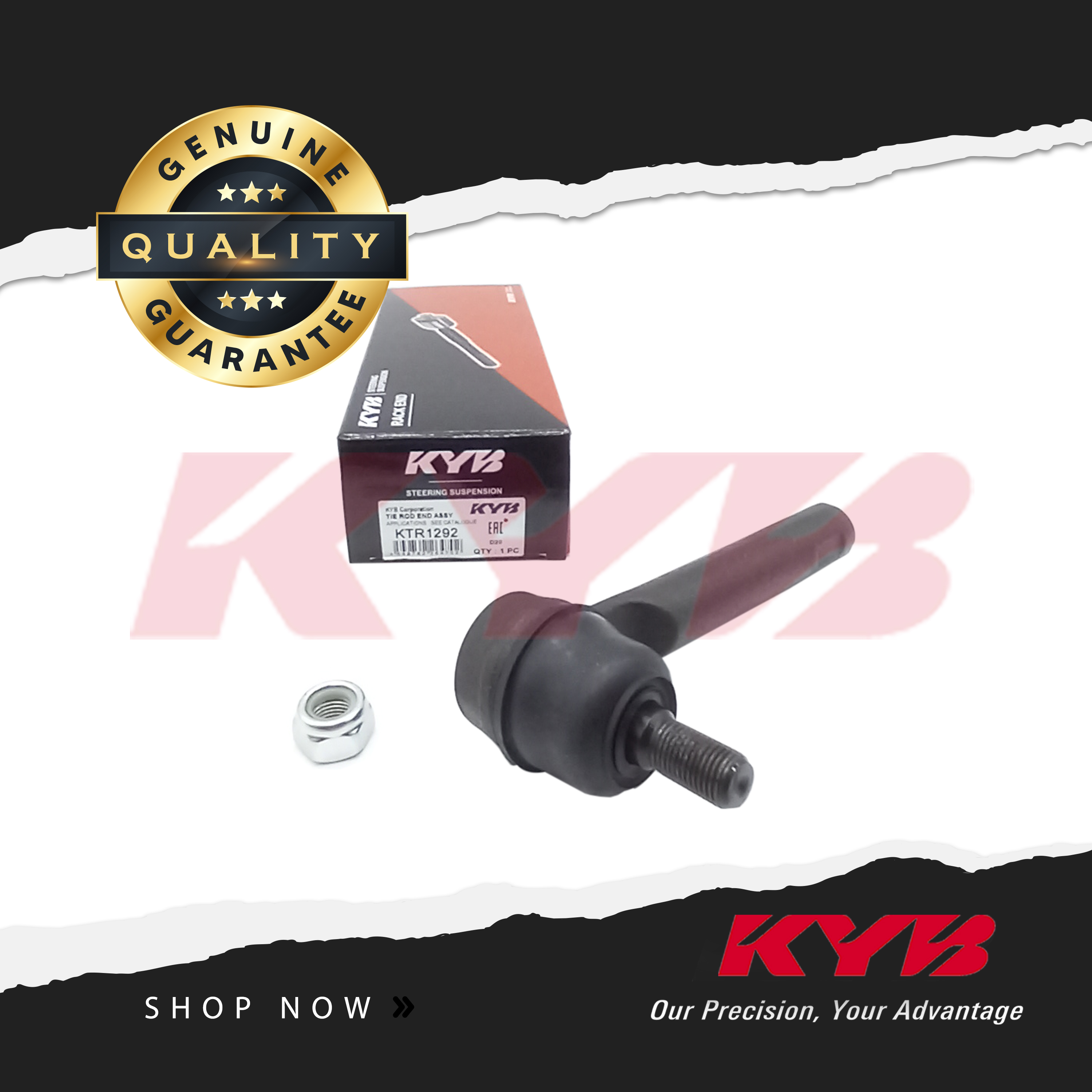 KYB KAYABA (2pcs) Tie Rod End for Subaru Forester 19972017 / Subaru XV 2012Up / Subaru Impreza