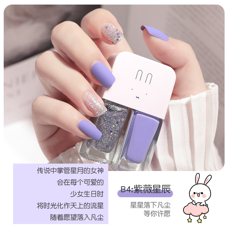 [HCM]Full Set 2 Chai Sơn Móng Tay Nhũ + Lì Fairys Gift 2*6ML