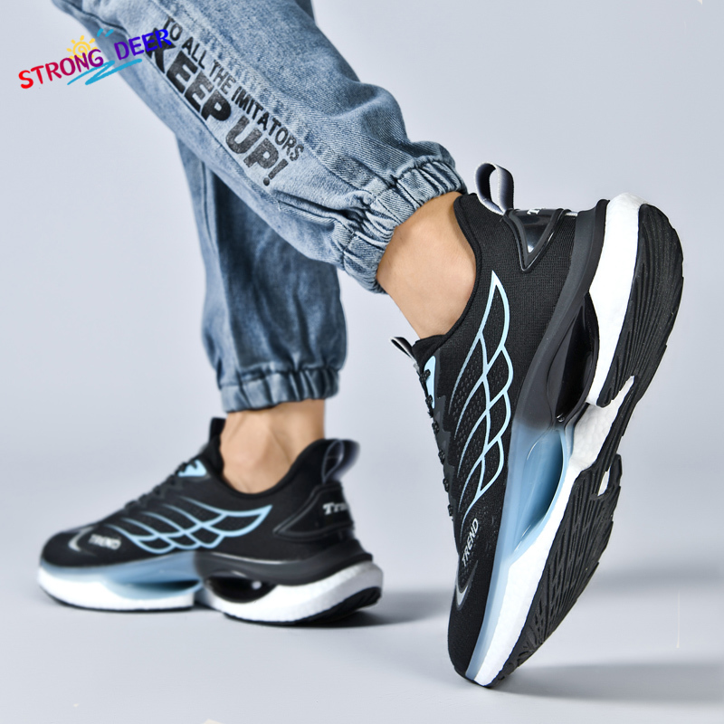 【STRONG DEER】Sneakers Unisex Fashion Shock Absorbing Marathon Running Shoes Sports Shoes Size：39-45