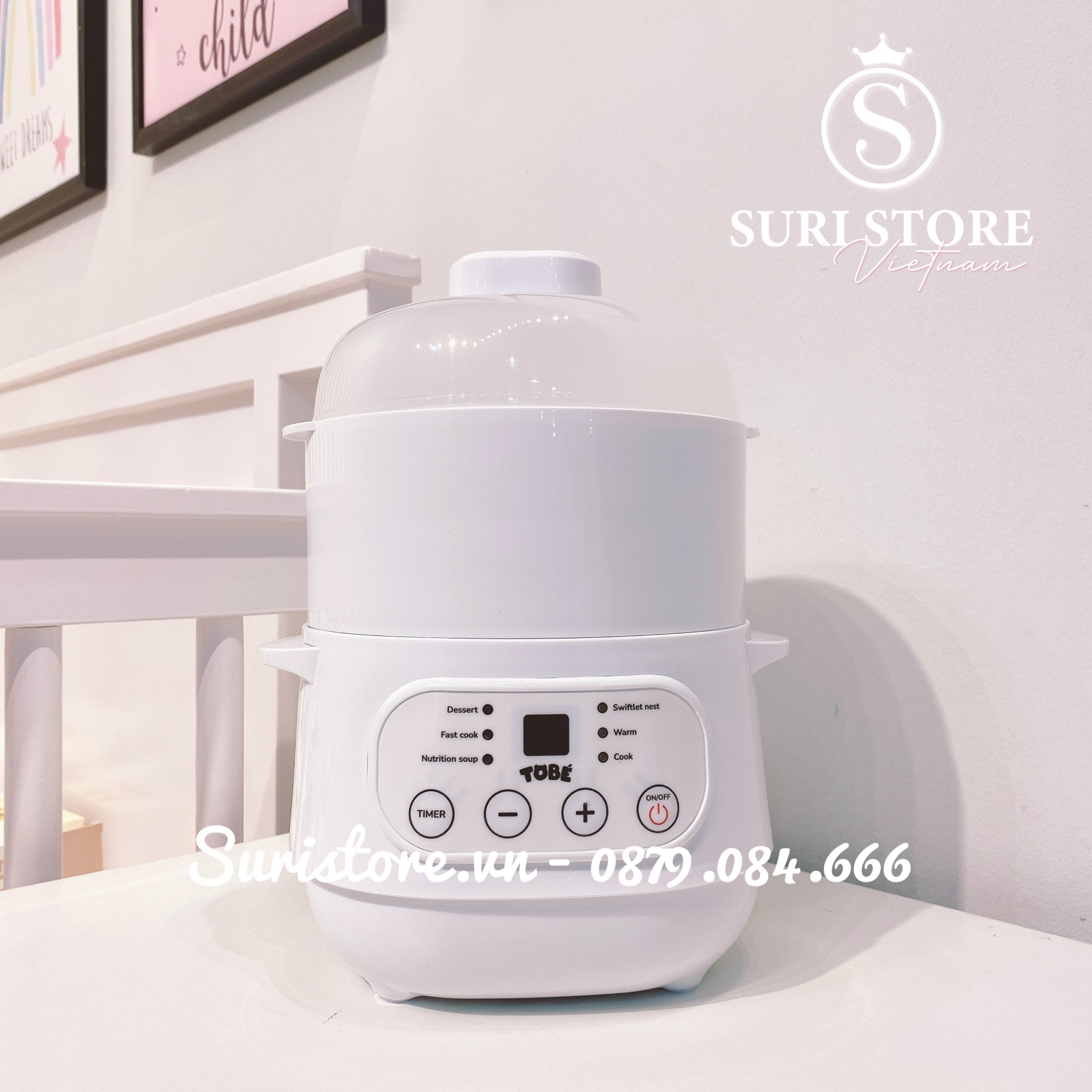 Nồi nấu cháo chậm Tobe 1L