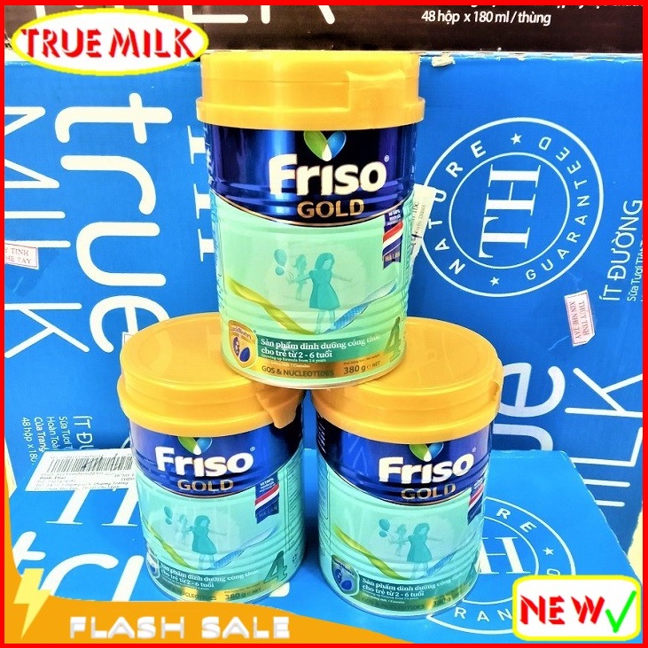 Combo x3 lon Friso Gold 4 380g - sua bot friso - sua cho be - friso 4 - friso gold 4 - friso 380g - san pham dinh duong - friso gold - friso gold 380g - sua friso gold 4 chinh hang trueme truemilk truemenews