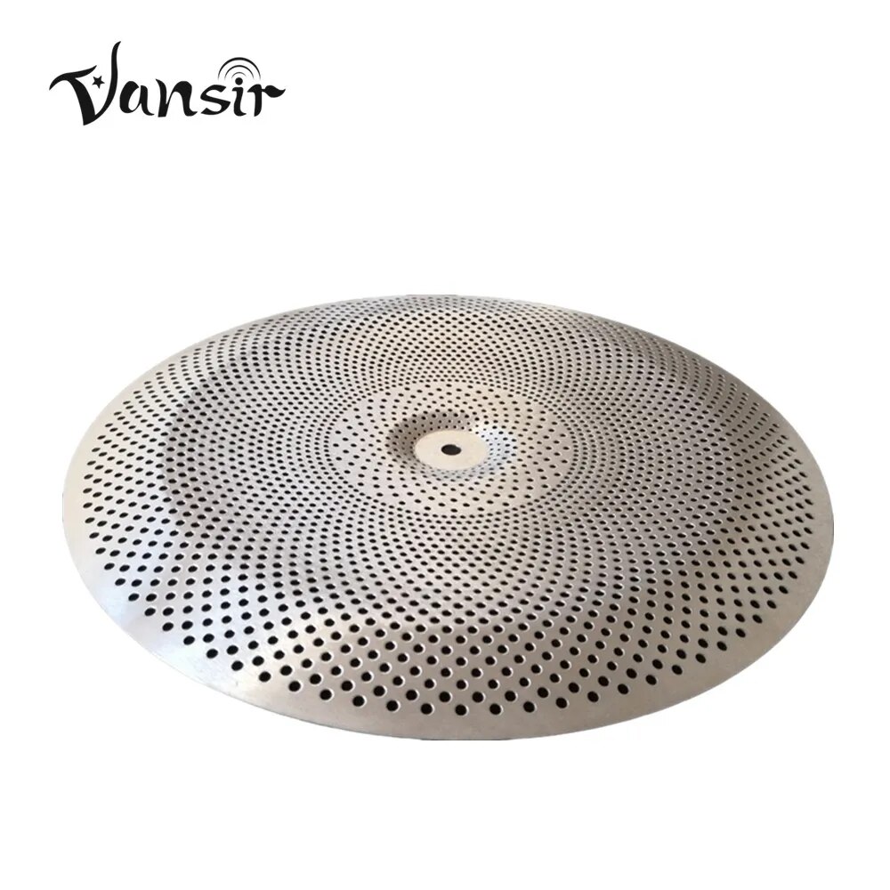 Vansir 16 Cymbals Low Volume Cymbals Silent Cymbals For Jazz Drum Set _silver Color