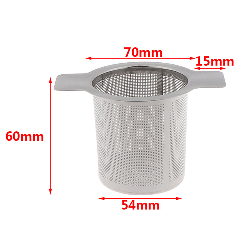 thumbnail image 2 of Stainless Steel Mesh Tea Infuser - Metal Cup Strainer With Lid For Loose Leaf Tea 2 of 9