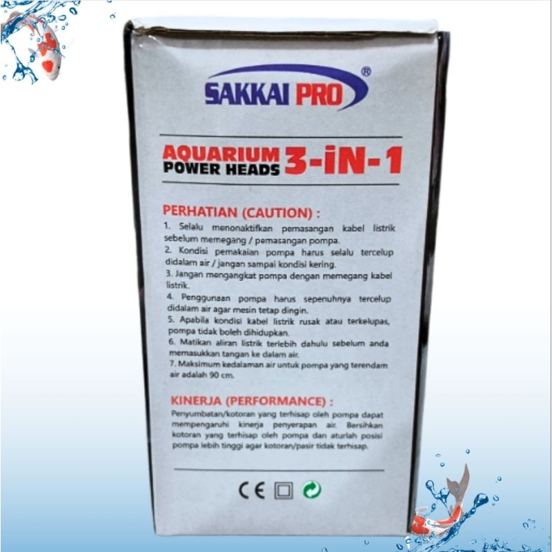 SAKKAI PRO WP 1800K Pompa aquarium kolam