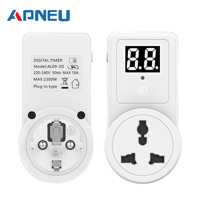 NEW 【Too much love!】digital Countdown Timer Switch Socket Plug-in Time ...