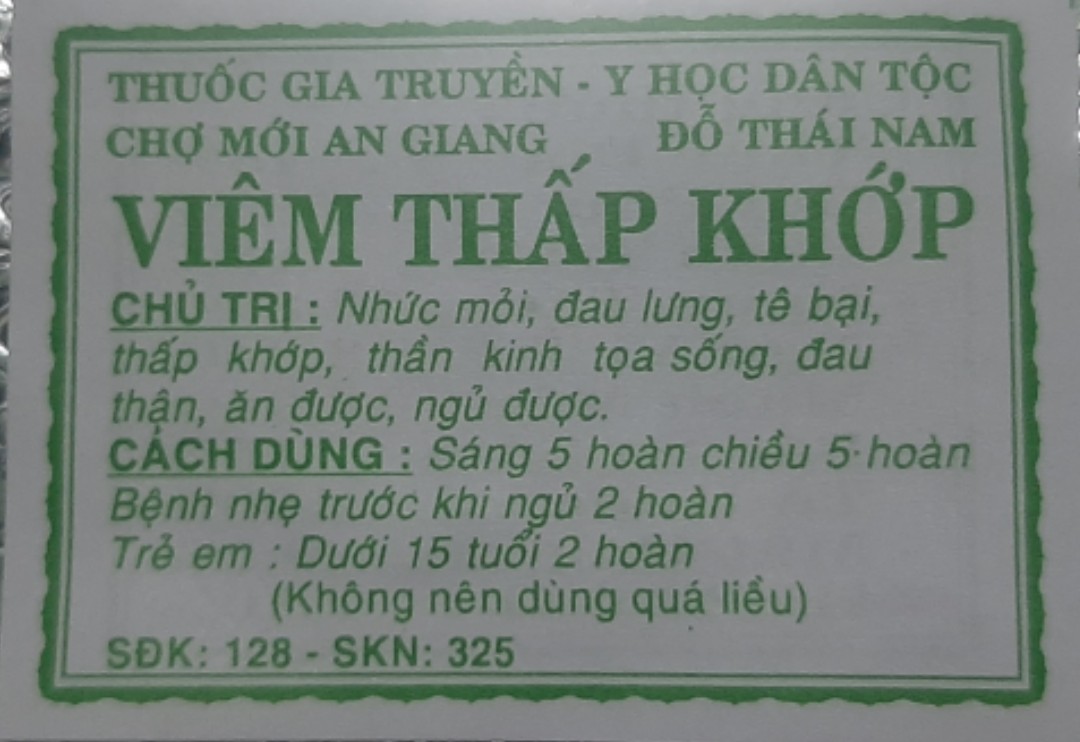Viem khop ĐTN (200 gói - 2000 viên)