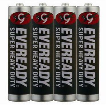 Eveready Super HeavyDuty 1.5V Pin Đũa AAA 4 Viên Nhập Khẩu Indonesia Không Rò Rỉ