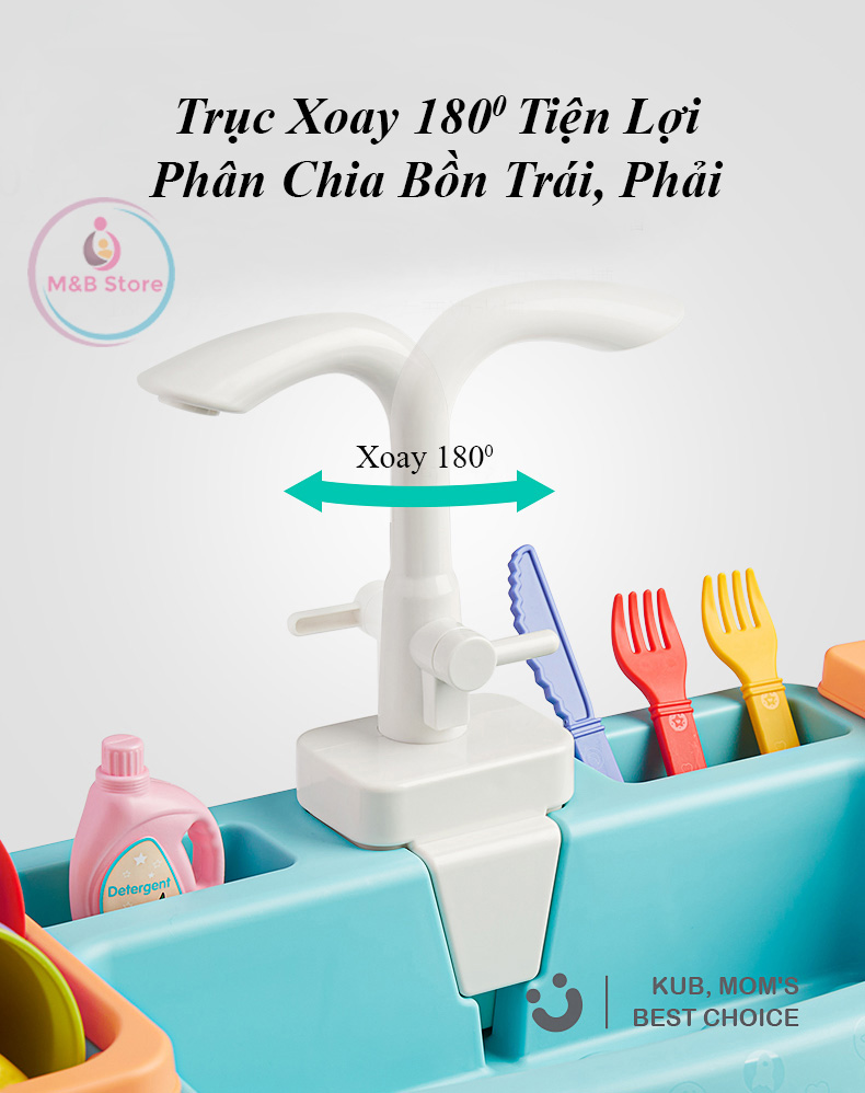 Bồn Rửa Chén Bát, Nước Tự Động - KUB, Mô Phỏng Chân Thật