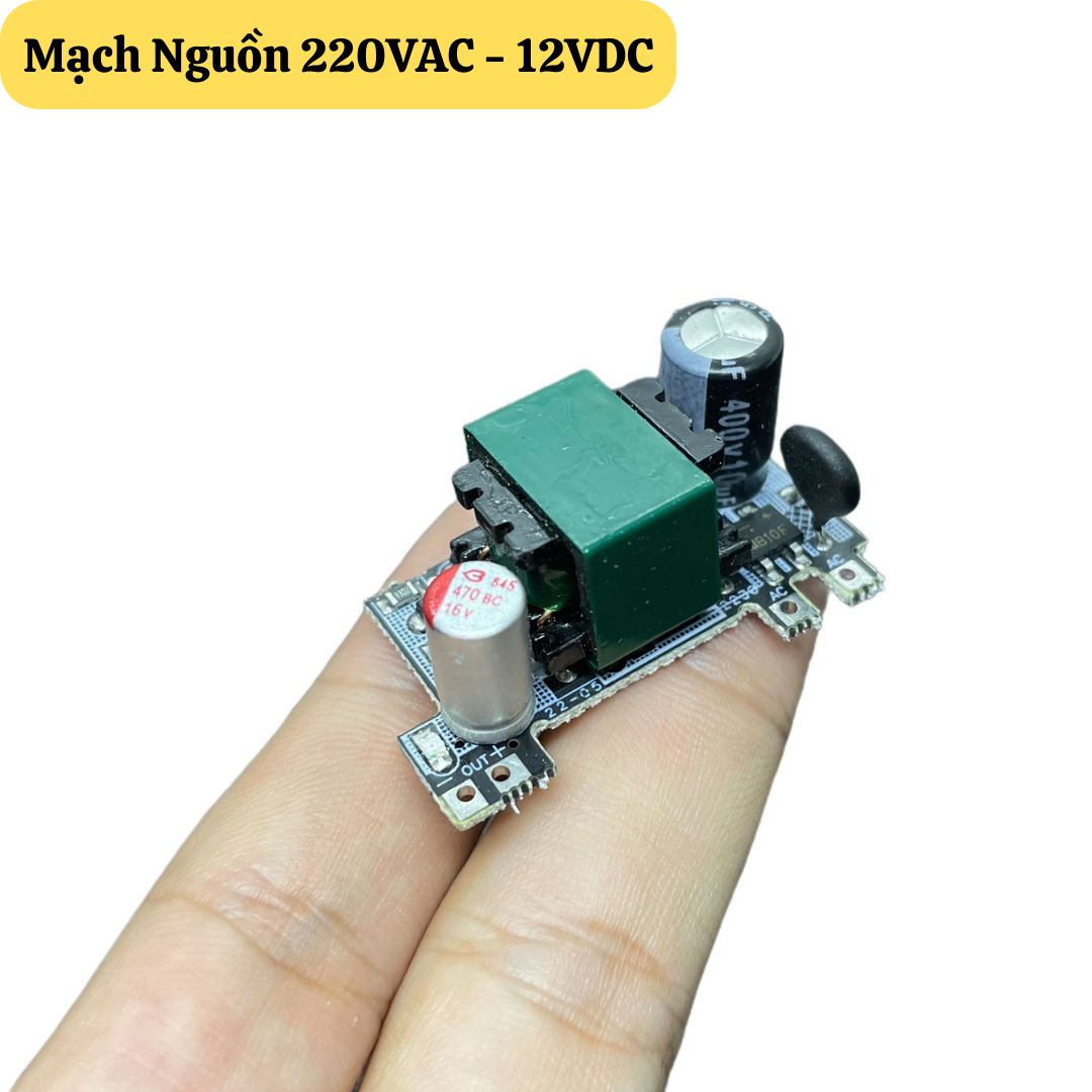 Mạch nguồn ac-dc 12v 1a