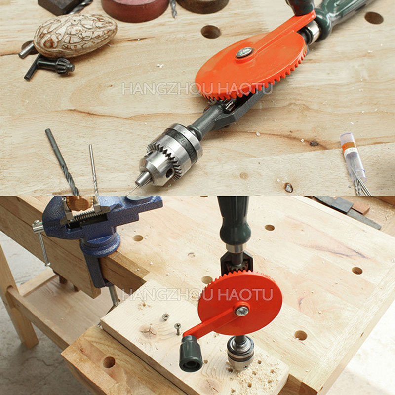 YONUO Multi functional drilling machine, hand drill, manual woodworking drilling machine, manual DIY special tool, drill bit