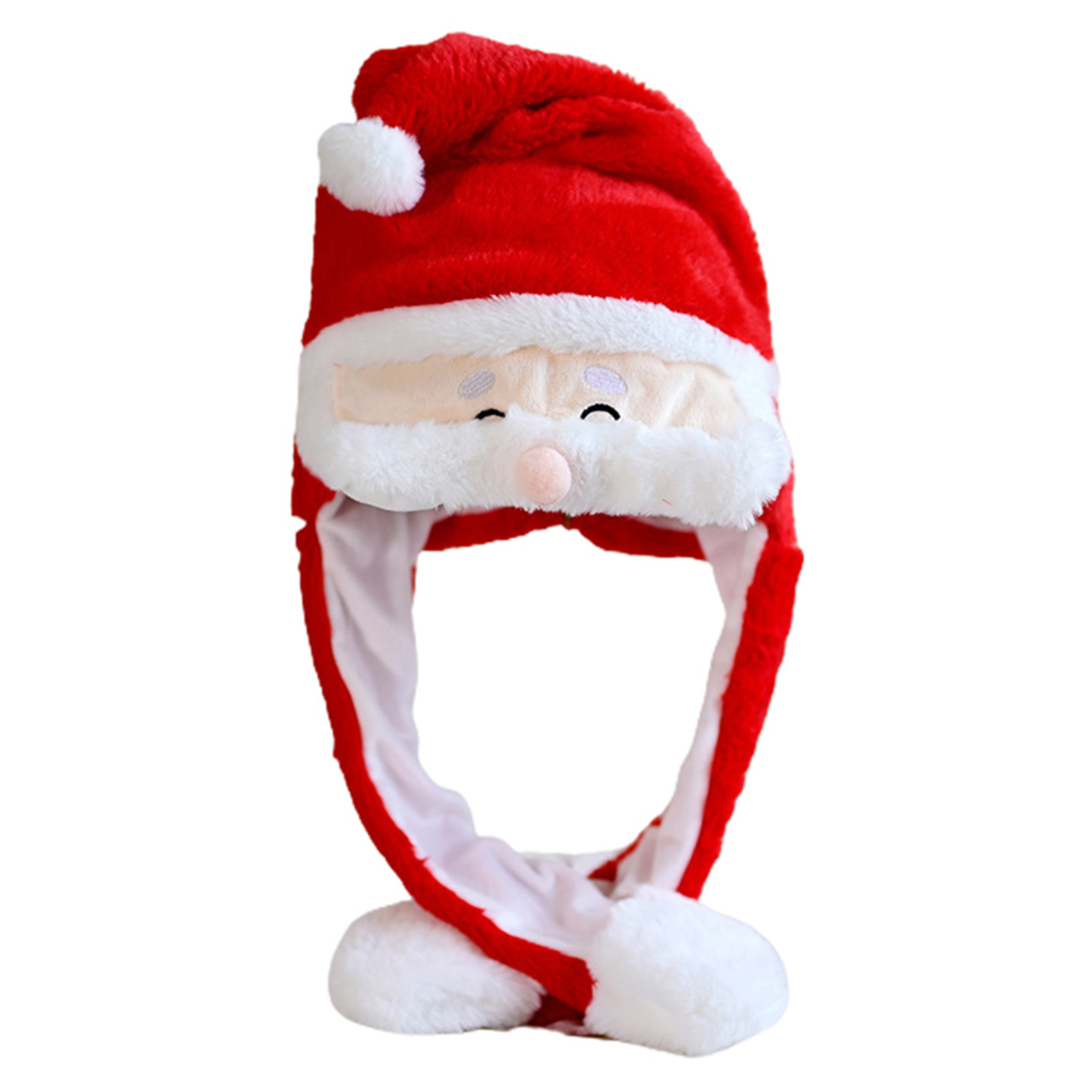 ASTELLA Christmas Hat with Moving Ears Snowman Christmas Hat Christmas Santa Hat with Moving Ears Festive Holiday Party Costume