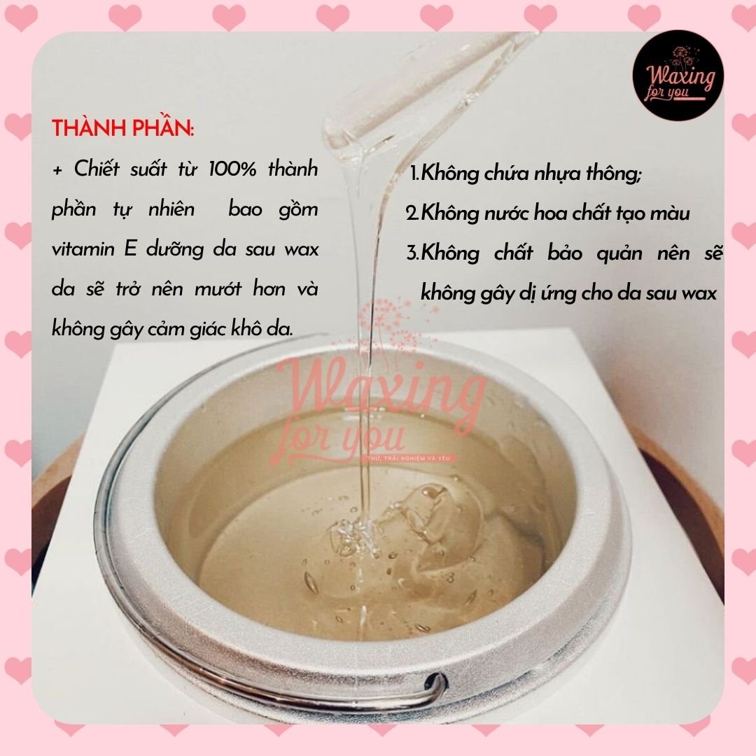 Sáp wax lông trong suốt 1kg