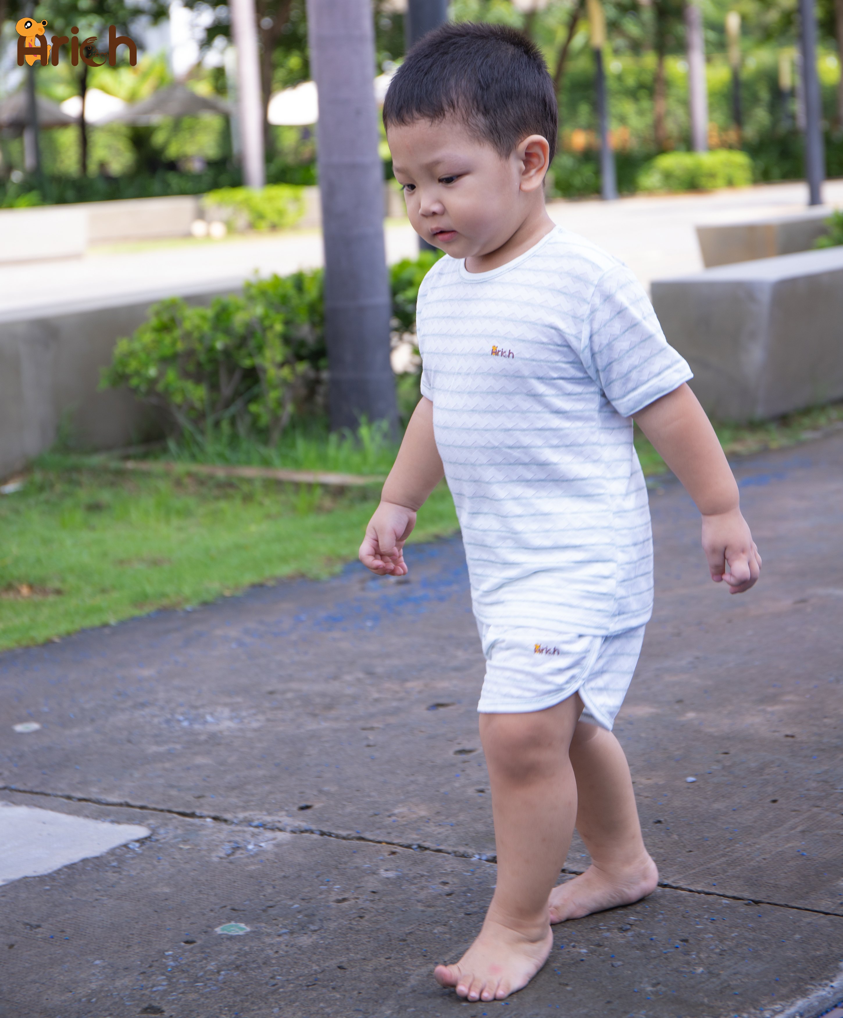 Bộ cài vai thể thao vải sợi tre Arich