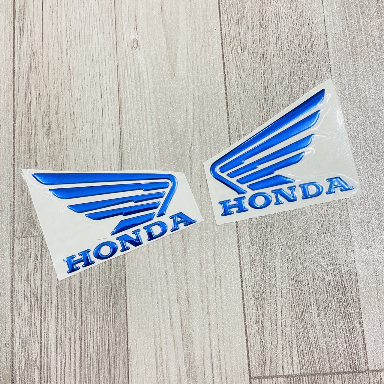 TEM LOGO CÁNH CHIM HONDA KEO NỔI DÙNG TRANG TRÍ DÓNG XE HONDA (MÀU XANH DƯƠNG)
