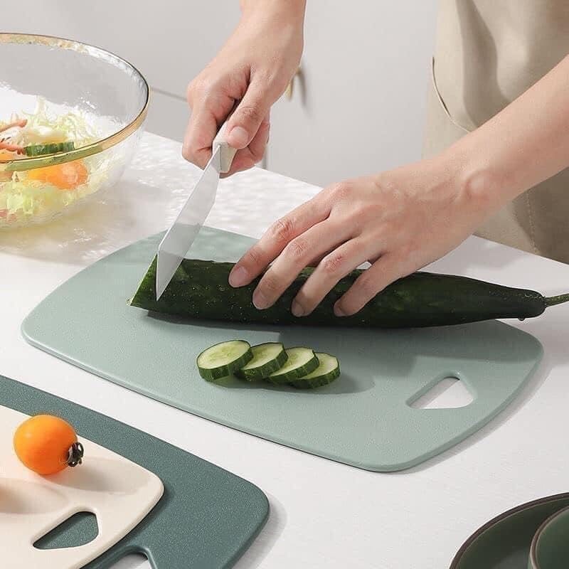Set 3 thớt nhựa kháng khuẩn lúa mạch, thớt kháng khuẩn, thớt lúa mạch