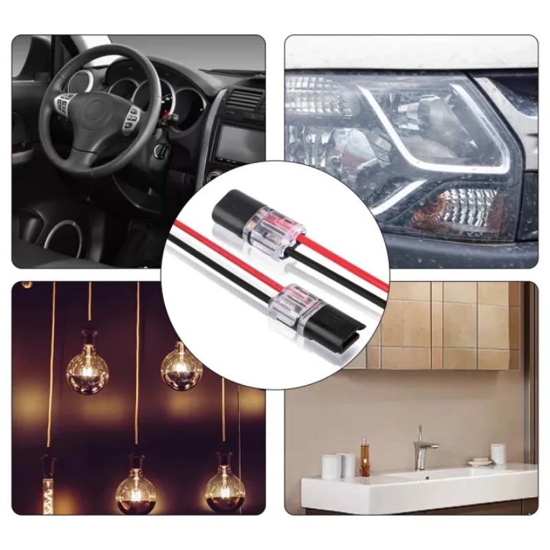20 cái xe nhanh chóng đầu nối dây điện chống nước an toàn 2 Pin cách cáp đầu cắm kết nối điện Snap solderless phụ kiện tự động