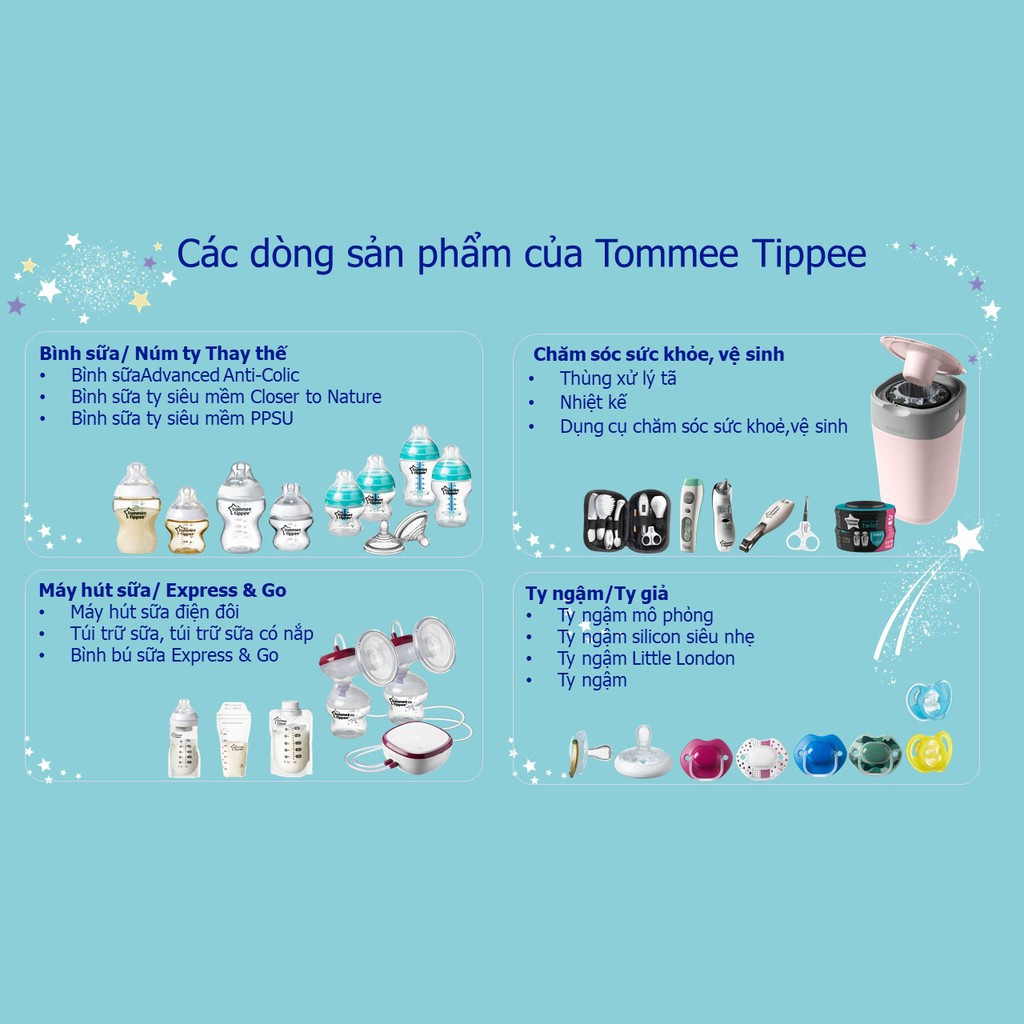 Miếng lót thấm sữa Tommee Tippee Closer to Nature (hộp 36 -100 miếng)