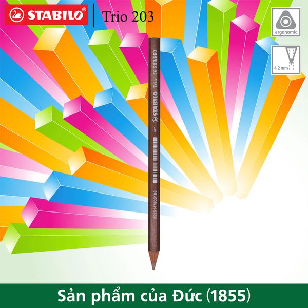 Bút chì màu STABILO Trio 28 màu lẻ