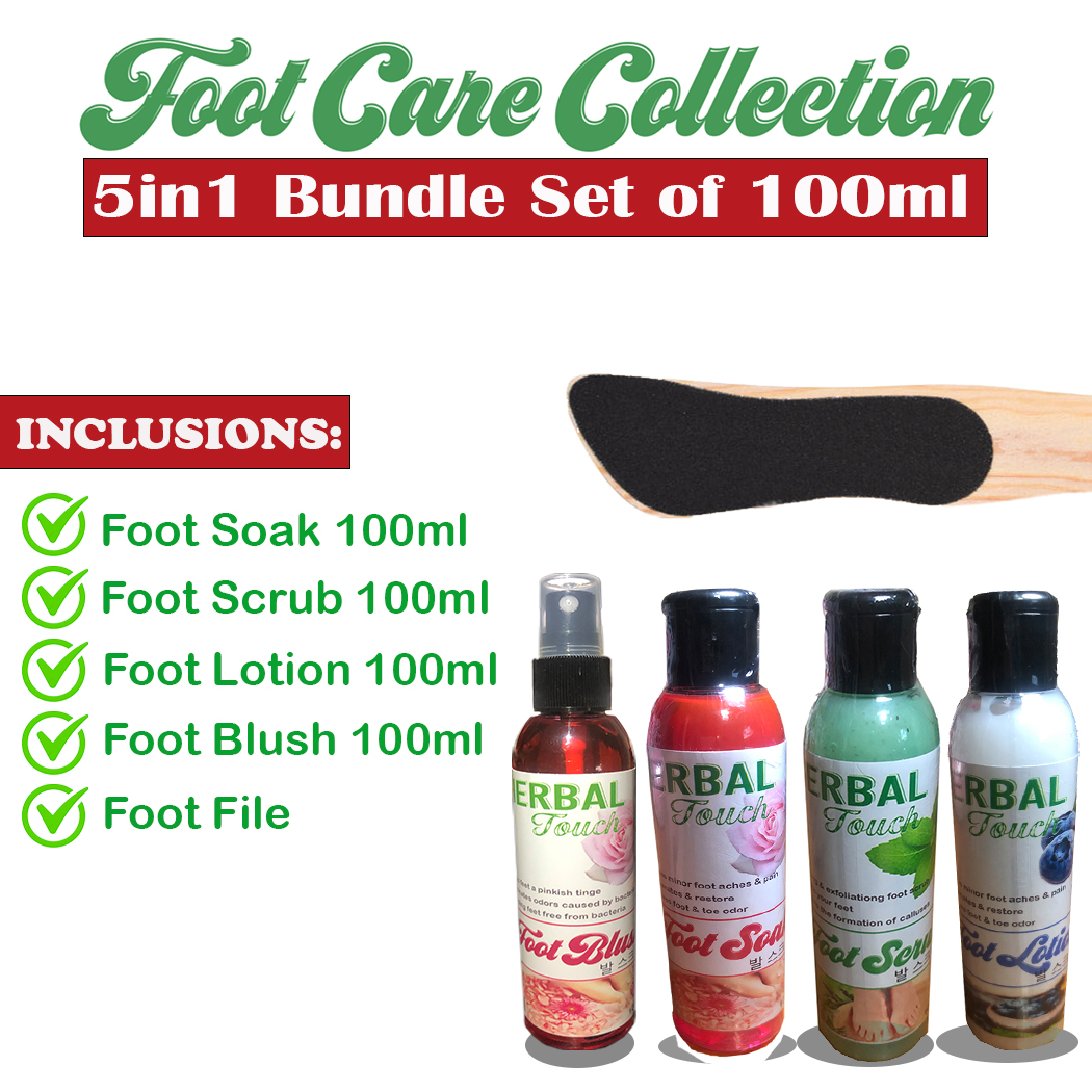 5in1 Foot Spa Care Set of Foot Soak, Foot Scrub, Foot Lotion, Foot ...